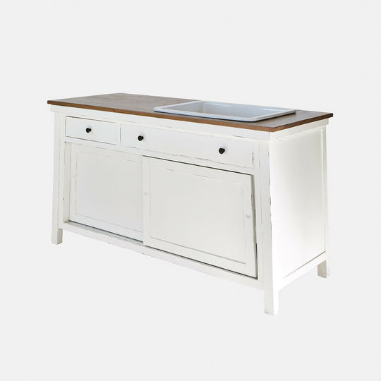 Meuble et vasque Loberon CELARON blanche — photo produit