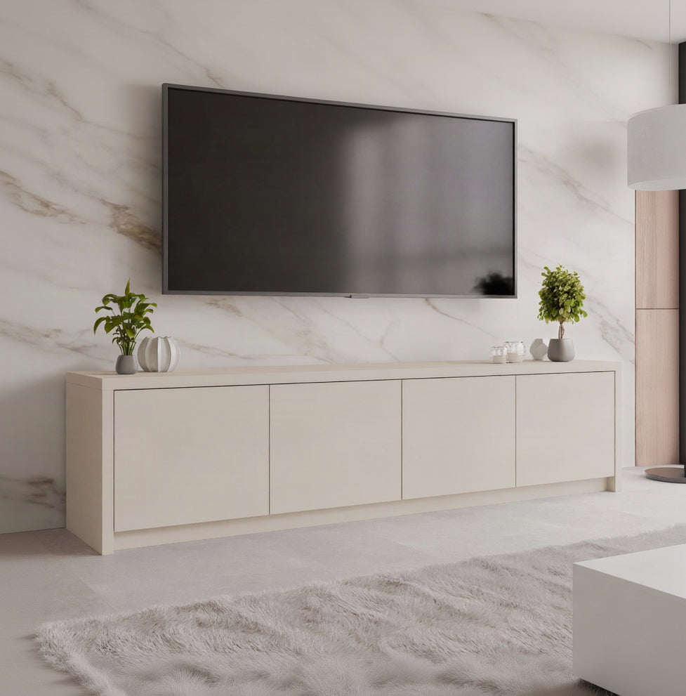 Meuble TV MOBILIER 1 Lectio 4 portes beige — photo produit
