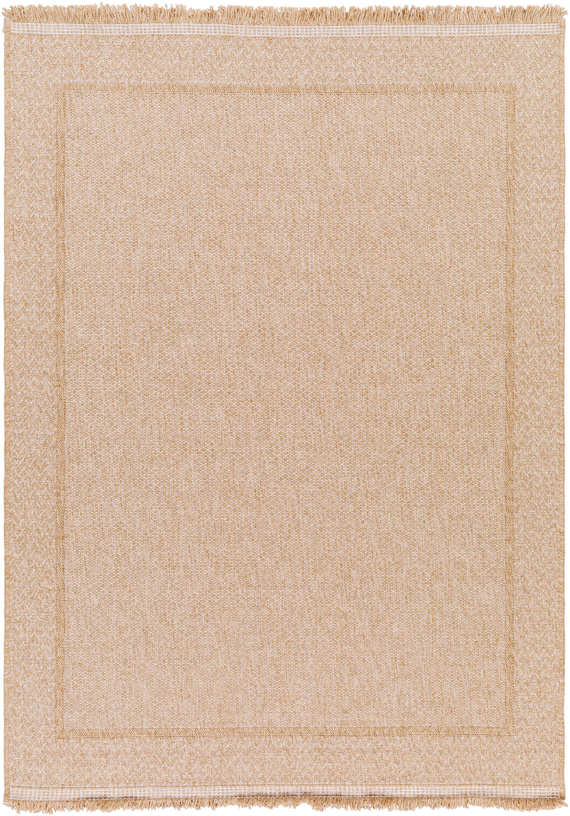 Tapis d'Extérieur/Intérieur Aspect Jute Beige/Noir  Trenton