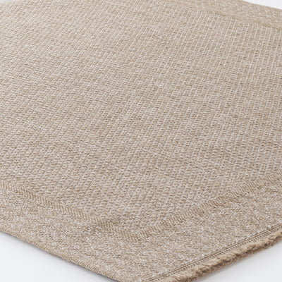Tapis d'Extérieur/Intérieur Aspect Jute Beige/Noir  Trenton