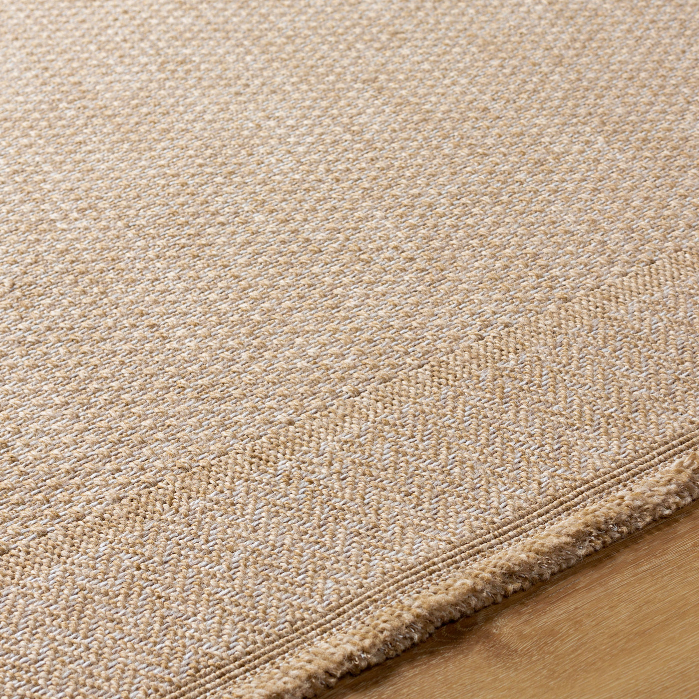 Tapis d'Extérieur/Intérieur Aspect Jute Beige/Noir  Trenton