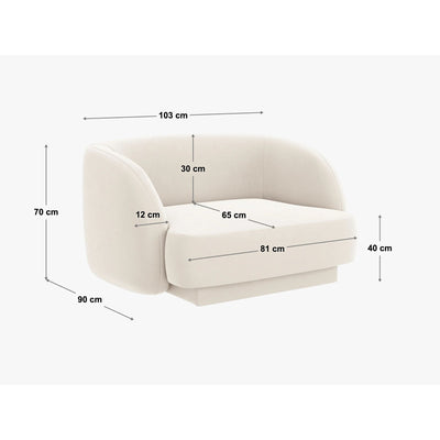 Canapé MICADONI Miley 6 places avec Pouf et Fauteuil en Velours Jaune Moutarde