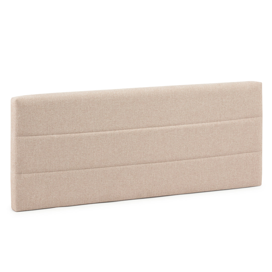 Tête de lit tapissée 160x60 cm couleur beige, 8 cm d'épaisseur