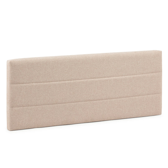 Tête de lit tapissée 160x60 cm couleur beige, 8 cm d'épaisseur