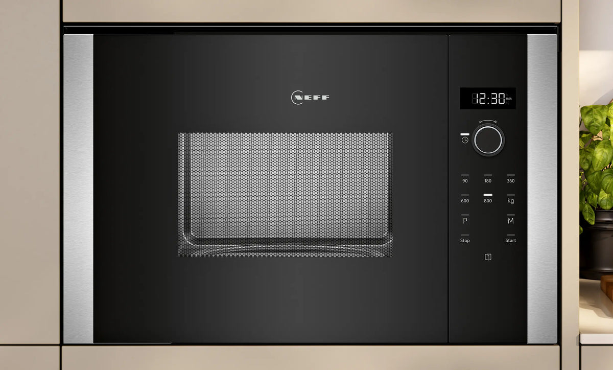 Micro-ondes encastrable NEFF HLAWD23N1F Noir Inox — photo produit