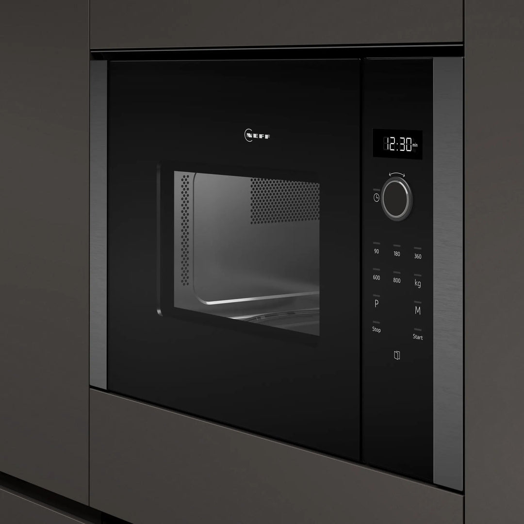 Micro-ondes encastrable NEFF HLAWD23N1F Noir Inox — photo produit