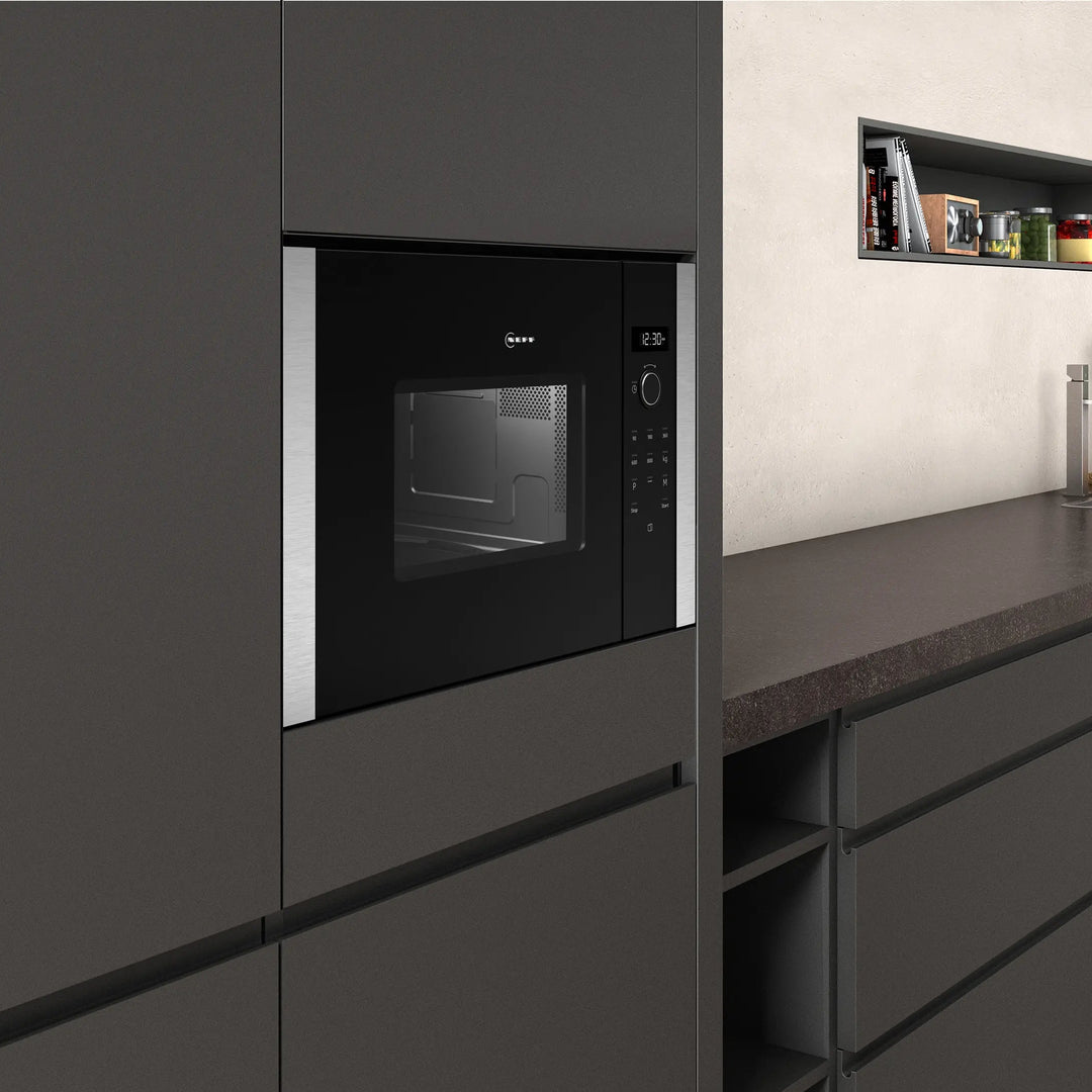 Micro-ondes encastrable NEFF HLAWD23N1F Noir Inox — photo produit