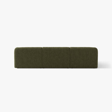 Canapé d'angle MILEY tissu chenille vert — photo produit