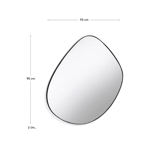 Miroir KAVE HOME Anera en acier 93x90cm
