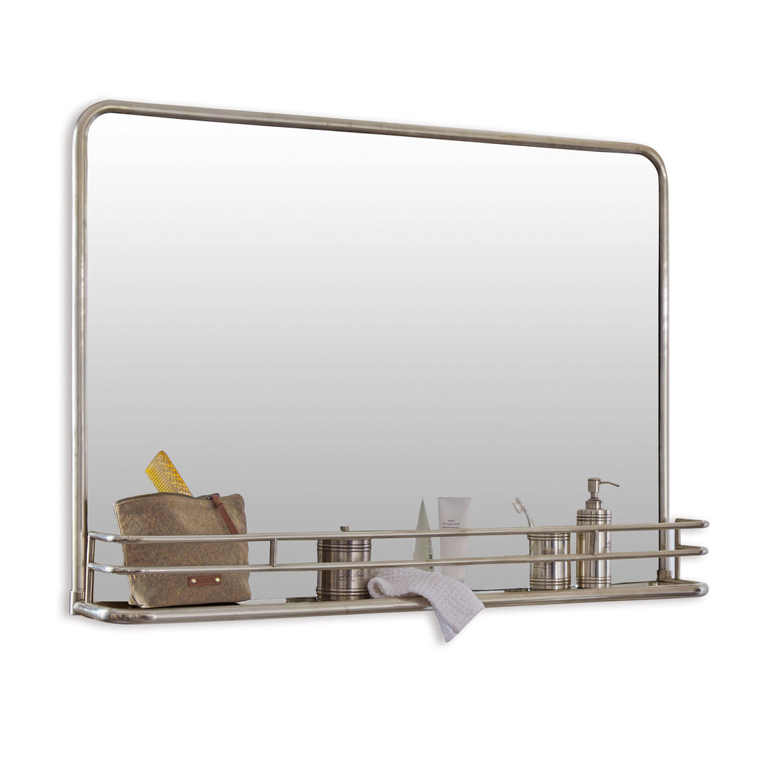 Miroir LOBERON Opoli en laiton argent vieilli