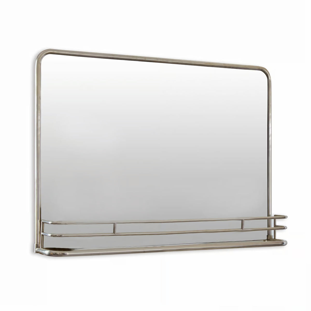 Miroir LOBERON Opoli en laiton argent vieilli