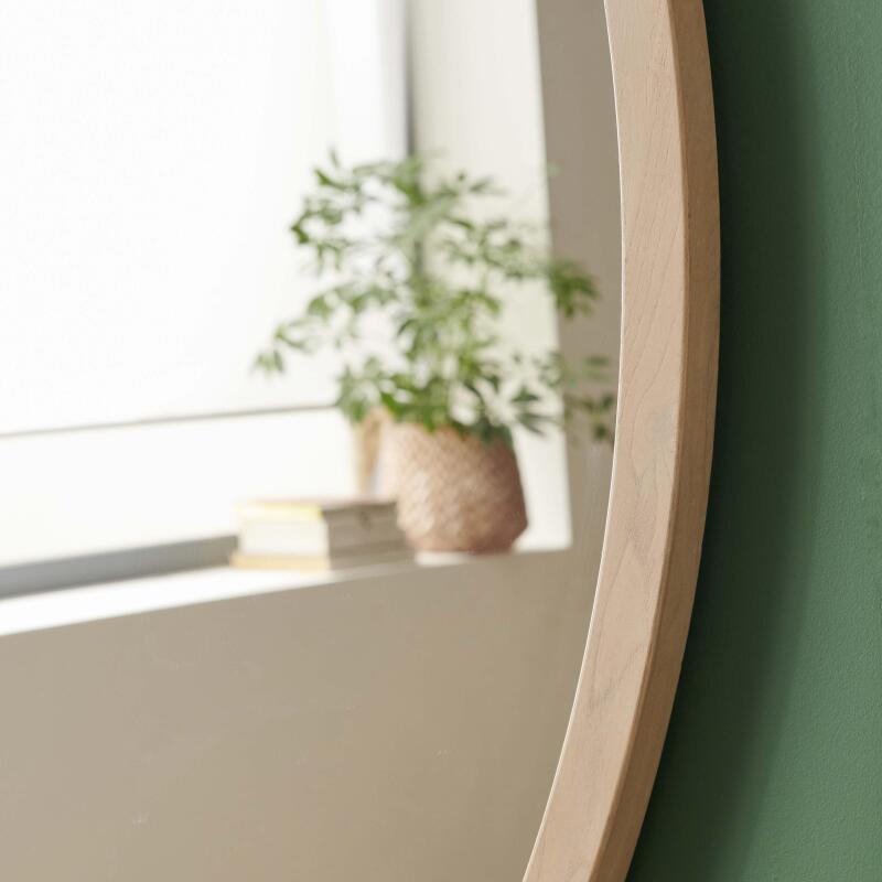 Miroir XXL MOB-IN Fab en chêne rond 150cm