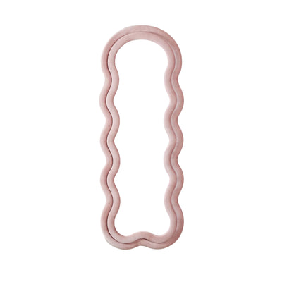 Miroir mural SKLUM Evelyn 60x160 cm tapissé Rose