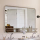 Miroir LOBERON Opoli en laiton argent vieilli — photo produit