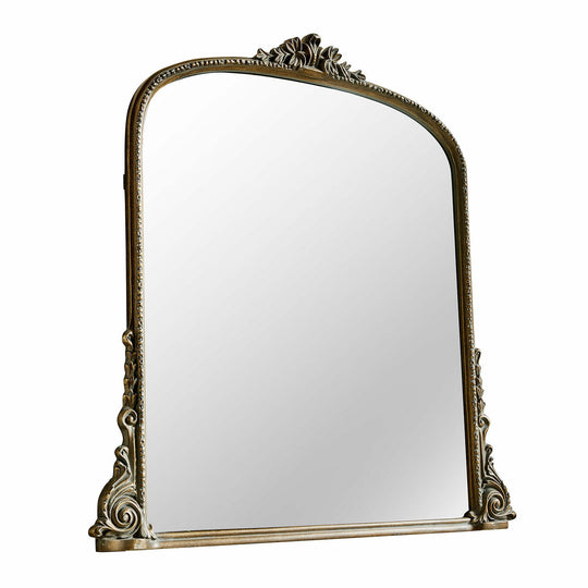 Miroir LOBERON Mambero en métal or vieilli — photo produit