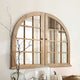 Miroir LOBERON Yelvino fenêtre archée en bois — photo produit