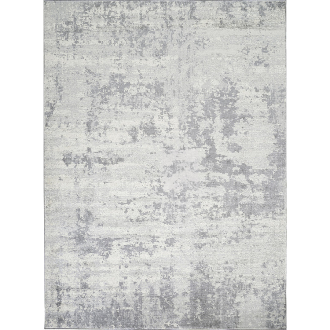 Tapis Abstrait Moderne Gris/Ivoire Dali