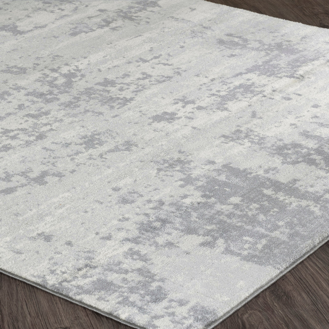 Tapis Abstrait Moderne Gris/Ivoire Dali