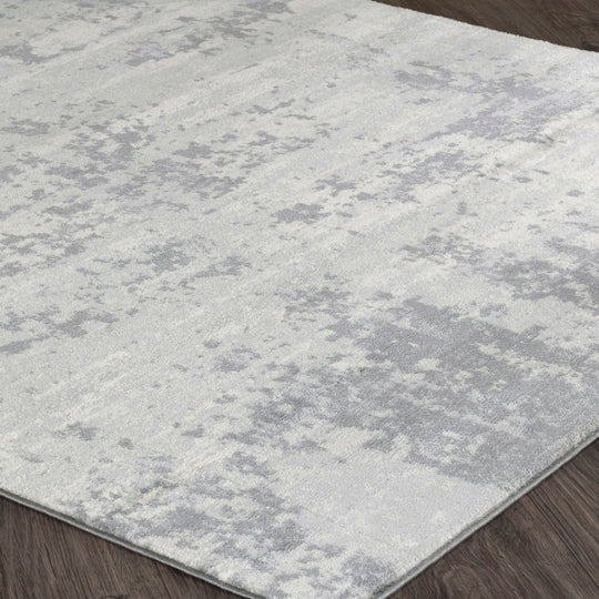 Tapis Abstrait Moderne Gris/Ivoire Dali