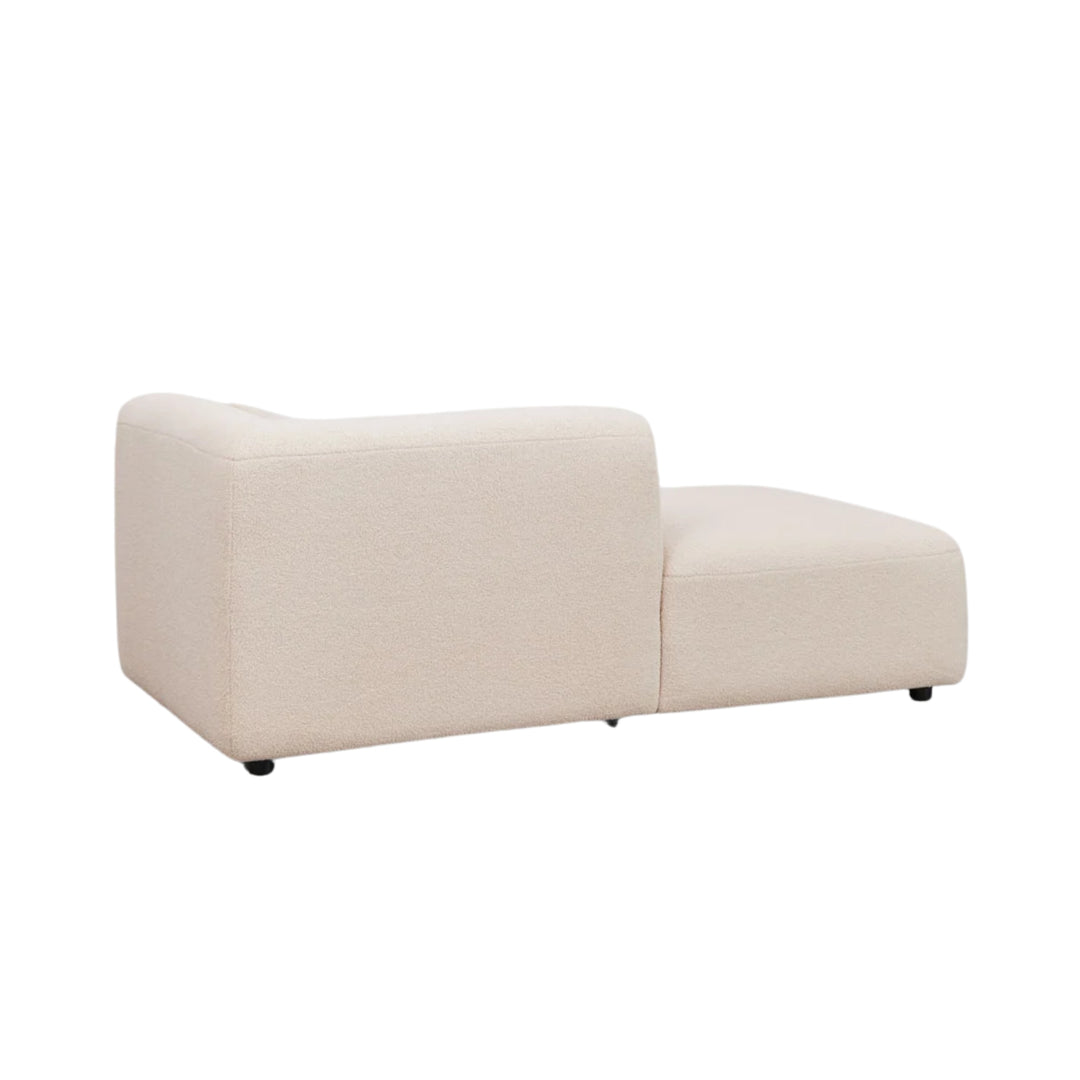 Module chaise longue gauche SKLUM Foglern tissu beige