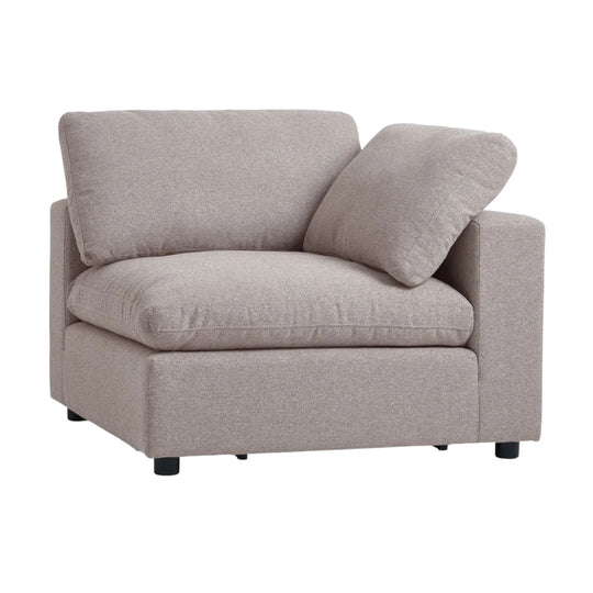 Module d'angle droit JYSK Lyby en tissu sable