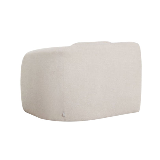 Module d'angle droit SKLUM Coquette en chenille beige crème