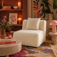 Module d'assise BEST MOBILIER Nova en velours beige
