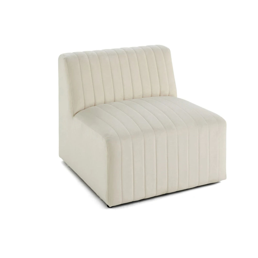 Module d'assise BEST MOBILIER Nova en velours beige