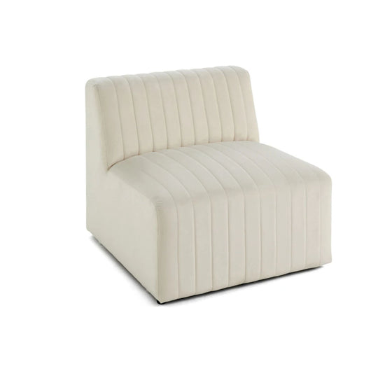 Module d'assise BEST MOBILIER Nova en velours beige
