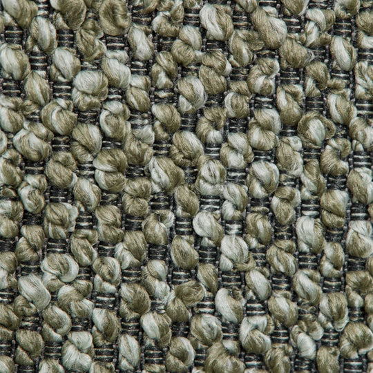 Canapé d'angle gauche modulable SKLUM Cardea 3 places en tissu bouclé vert sauge