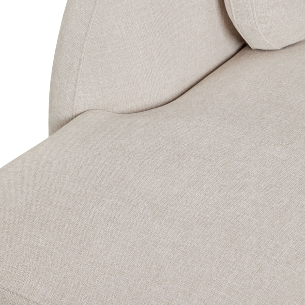 Module méridienne gauche SKLUM Coquette en tissu chenille beige