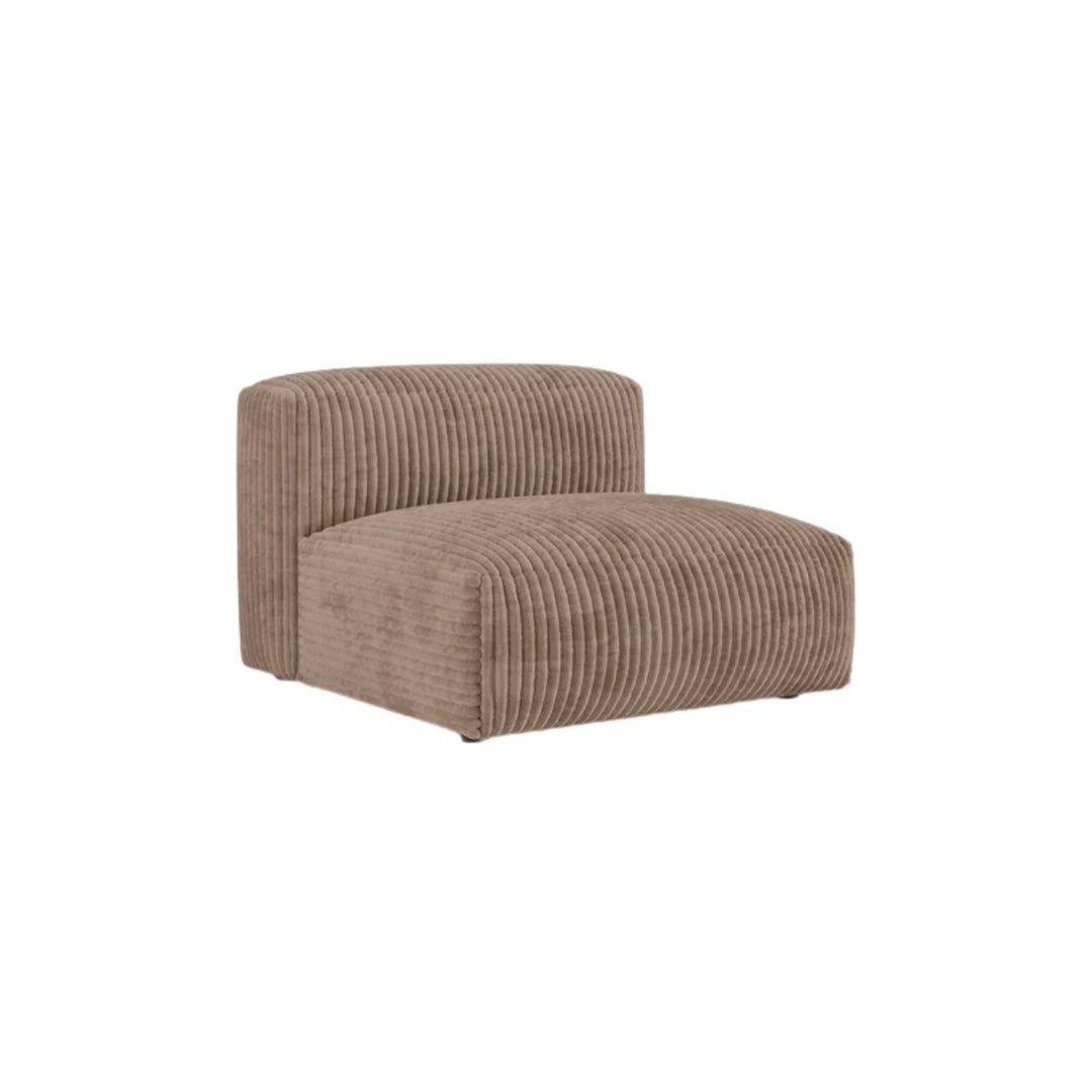 Module MICADONI Martina en velours côtelé Acorn marron