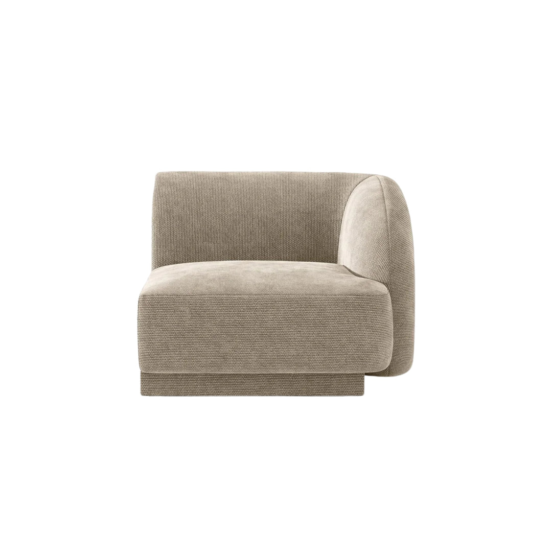 Module MICADONI Miley en tissu chenille beige