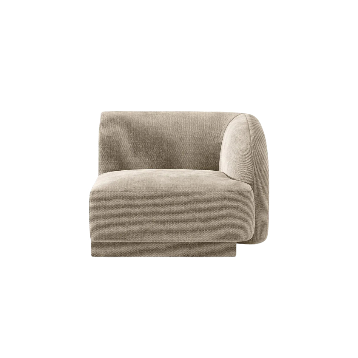 Module MICADONI Miley en tissu chenille beige