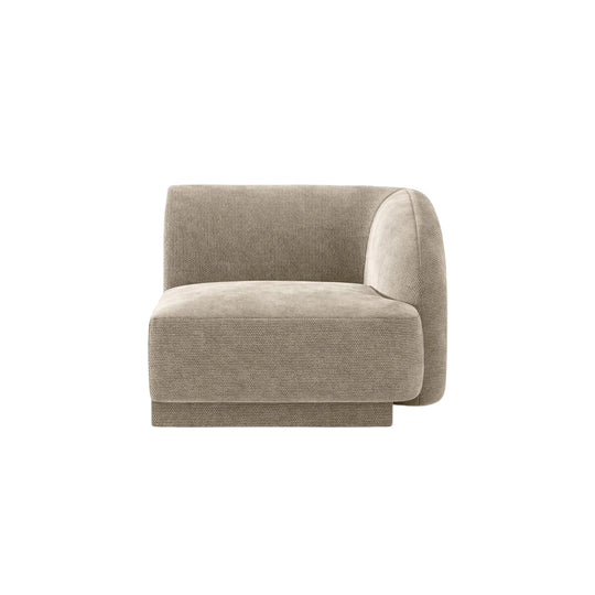 Module MICADONI Miley en tissu chenille beige