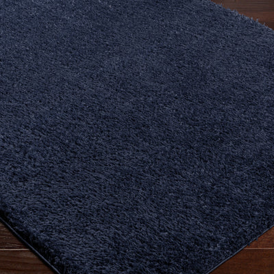 Tapis Shaggy Moderne Bleu Foncé Dadu