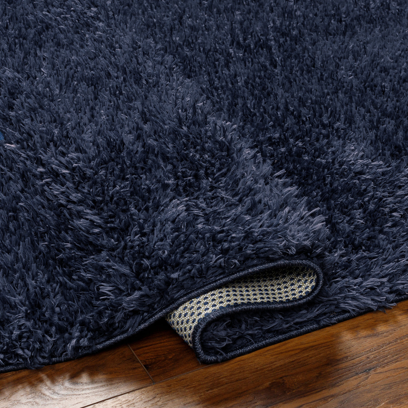 Tapis Shaggy Moderne Bleu Foncé Dadu