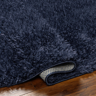 Tapis Shaggy Moderne Bleu Foncé Dadu
