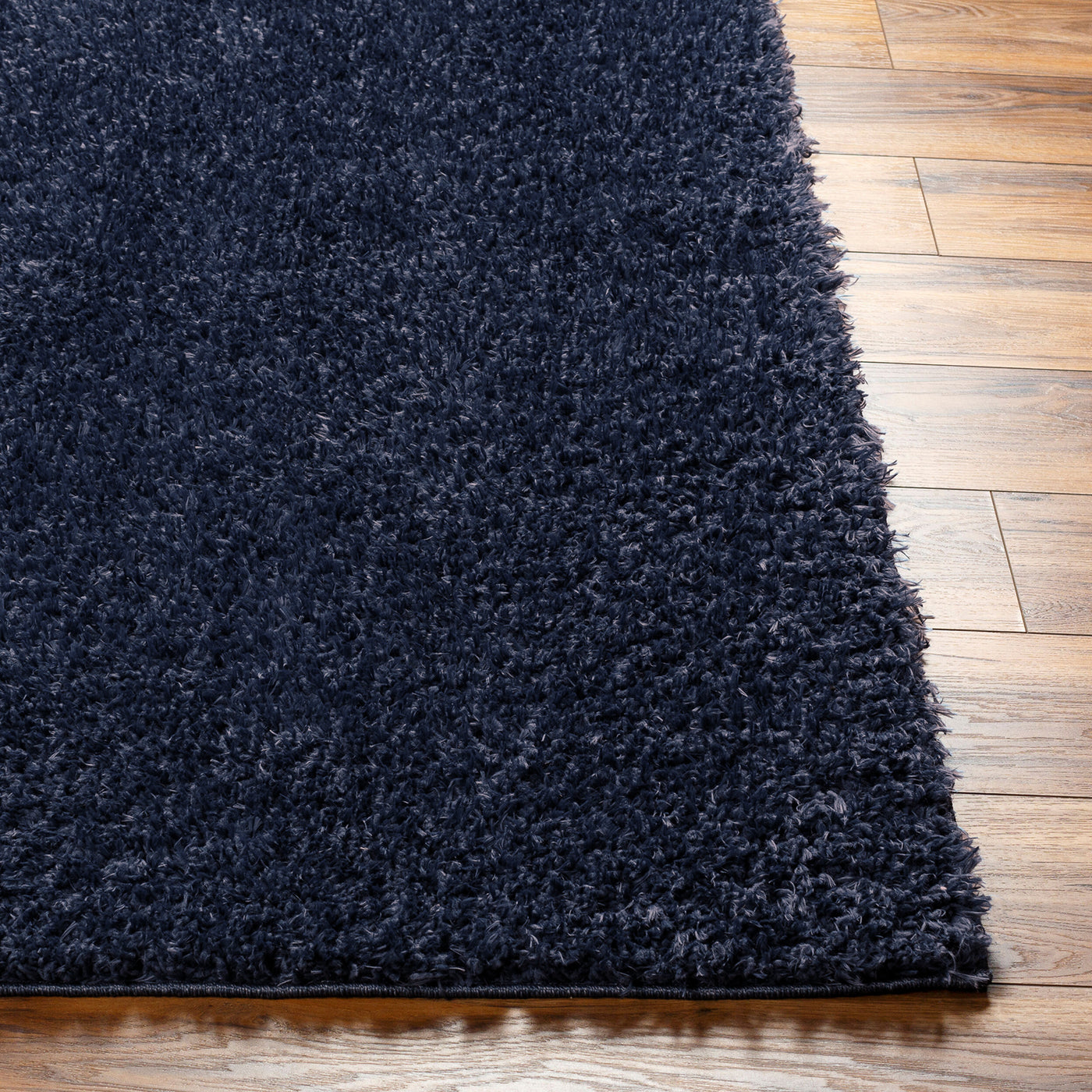 Tapis Shaggy Moderne Bleu Foncé Dadu