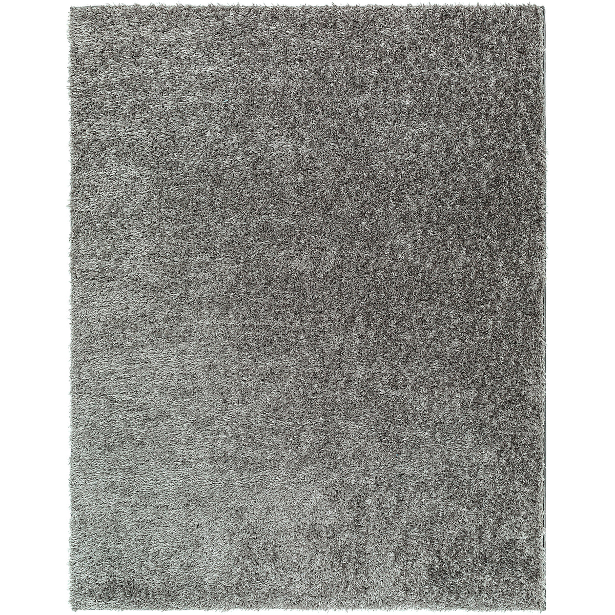 Tapis SURYA Dadu shaggy uni, poils longs gris foncé, vue 2