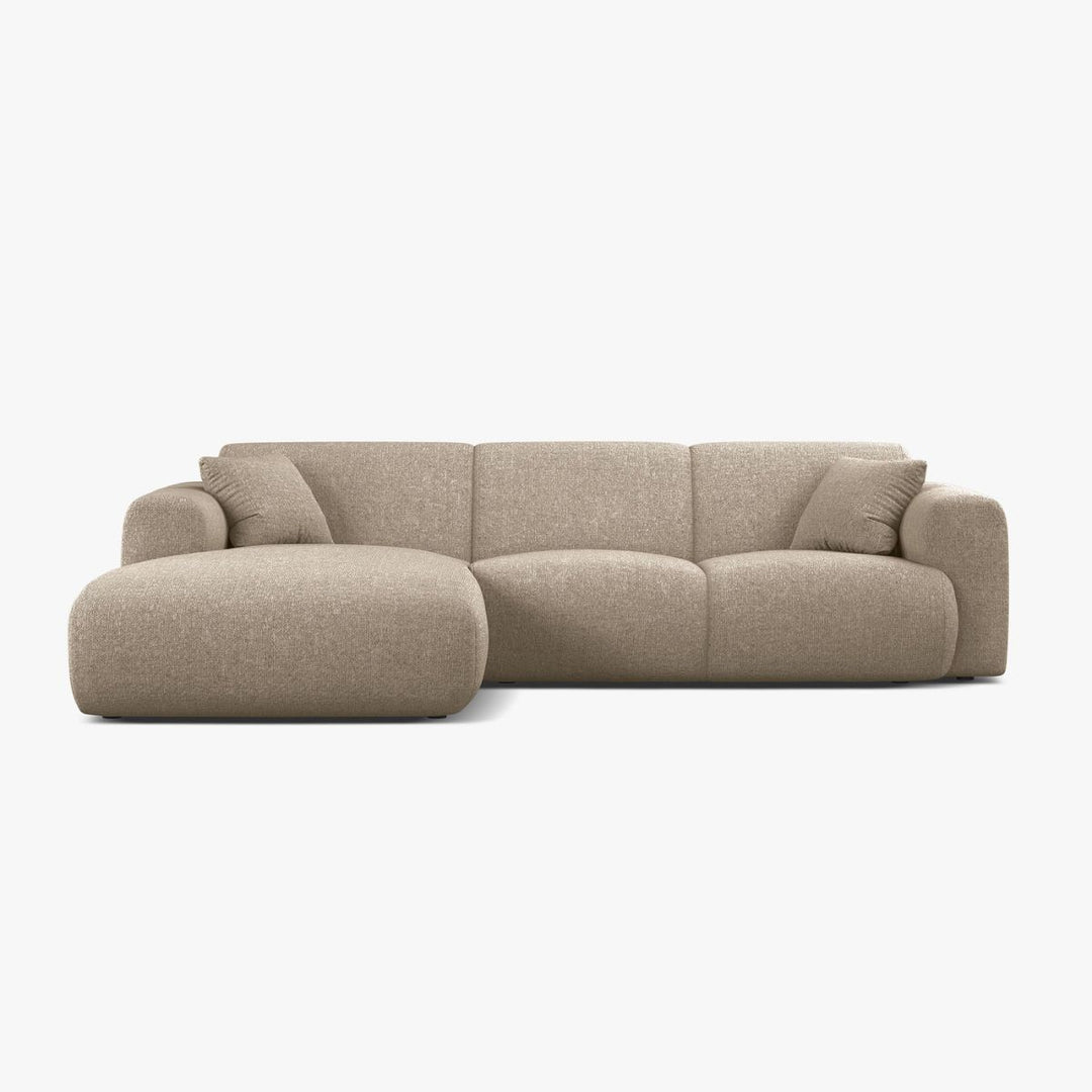 Canapé d'angle MICADONI Molino chenille beige foncé — photo produit