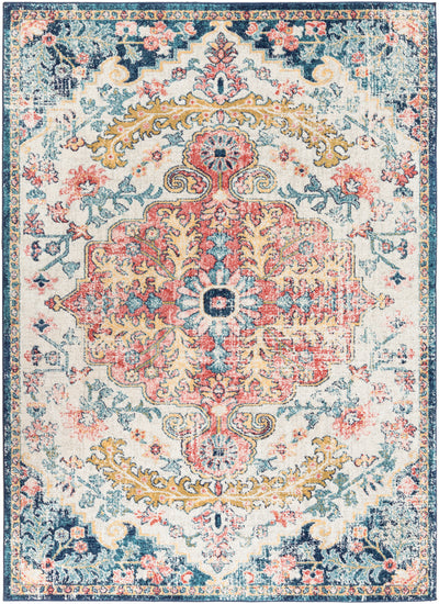 Tapis Vintage Oriental Bleu/Rouge