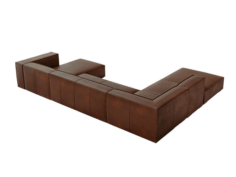 Canapé panoramique en cuir 7 places AGAWA- Micadoni