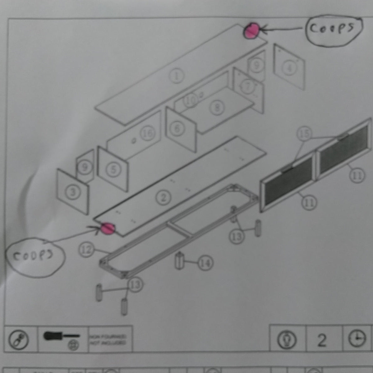 Banc d'entrée DRAWER June avec rangement chaussures en bois et cannage L120cm