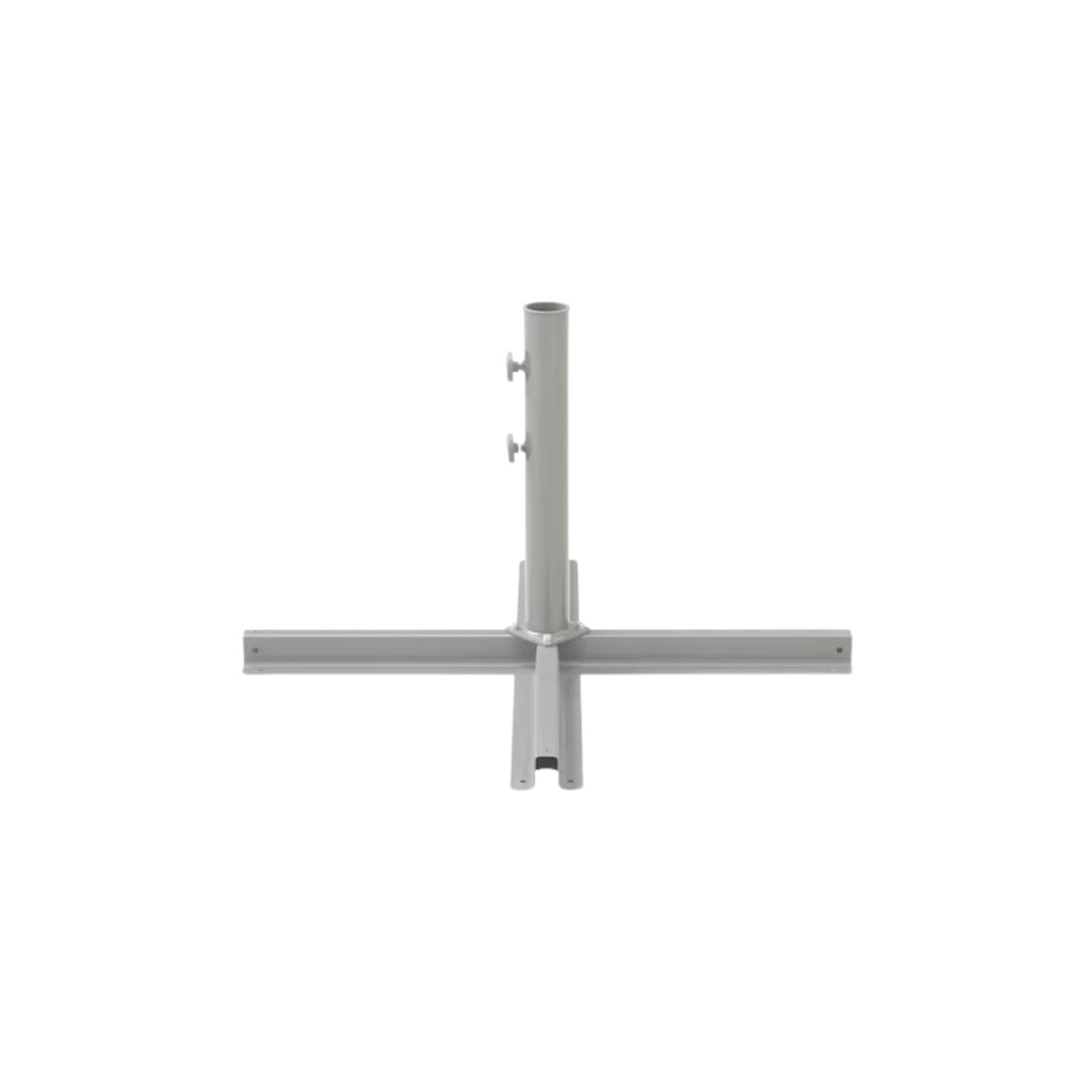 Parasol carré avec pied METRO PROFESSIONAL 3x3 m avec protection UV50+ hydrofuge en aluminium anthracite/platinum