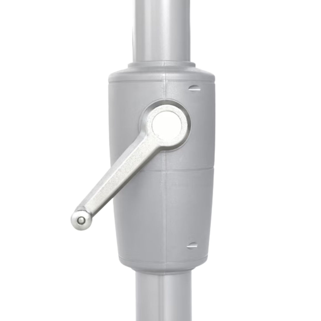 Parasol carré avec pied METRO PROFESSIONAL 3x3 m avec protection UV50+ hydrofuge en aluminium anthracite/platinum