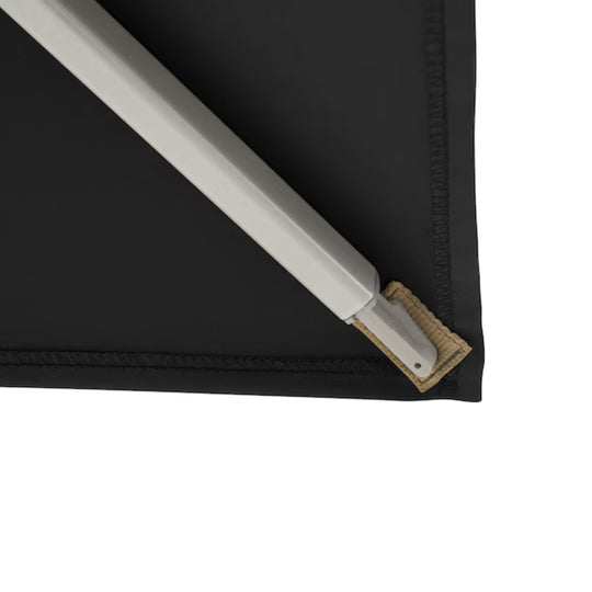 Parasol carré avec pied METRO PROFESSIONAL 3x3 m avec protection UV50+ hydrofuge en aluminium anthracite/platinum