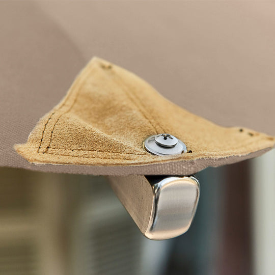Parasol droit LOBERON Brent taupe — photo produit
