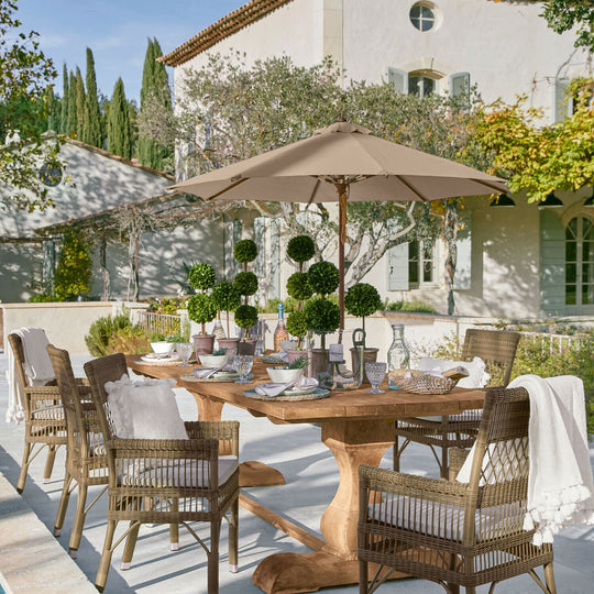 Parasol droit LOBERON Brent taupe — photo produit