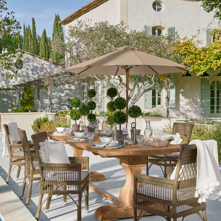 Parasol droit LOBERON Brent taupe